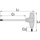 UNIOR - 193HX Κλειδί ALLEN με λαβή ΤΑΦ εξάγωνο N3 155mm - 607162