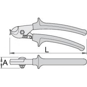 UNIOR - 580/BI Cable Scissors 170mm - 609238 UNIOR - 580/BI Cable Scissors 170mm - 609238