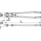 UNIOR - 596/A Iron Scissors 900mm - 610968