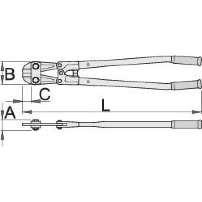 UNIOR - 596/A Iron Scissors 1050mm - 612984