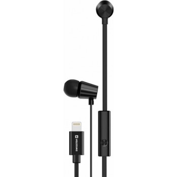 Swissten - YS500 In-ear Handsfree with Lightning Plug Black - 51108001