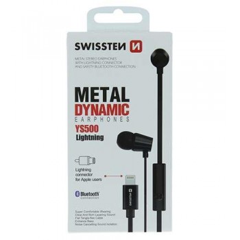 Swissten - YS500 In-ear Handsfree με Βύσμα Lightning Μαύρο - 51108001 Swissten - YS500 In-ear Handsfree με Βύσμα Lightning Μαύρο - 51108001