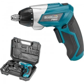 Bormann - BBP3010 Battery screwdriver 3.6V with 42 Accessories - 036395