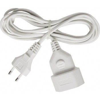 Brennenstuhl - BCR2045 Ballad Extension cable with Length 5m Cross Section 2x0.75mm² White - 150397