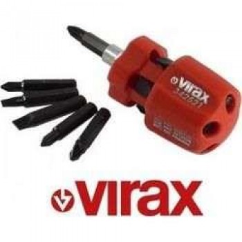 Mini screwdriver with 6 bits Virax 342521