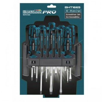 Bormann - Set Of Hand screwdrivers BHT1665 20pcs - 036609