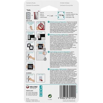 VELCRO - 30128 Hangables Strips Λευκά Αυτοκόλλητα Τοίχου 44mm x 76mm 4τμχ - 030128062 VELCRO - 30128 Hangables Strips Λευκά Αυτοκόλλητα Τοίχου 44mm x 76mm 4τμχ - 030128062
