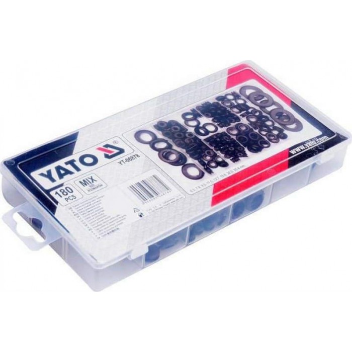 YATO - ΣΕΤ ΕΛΑΣΤΙΚΕΣ ΡΟΔΕΛΕΣ ΔΙΑΦΟΡΩΝ ΜΕΓΕΘΩΝ 180ΤΜΧ - YT-06878 YATO - ΣΕΤ ΕΛΑΣΤΙΚΕΣ ΡΟΔΕΛΕΣ ΔΙΑΦΟΡΩΝ ΜΕΓΕΘΩΝ 180ΤΜΧ - YT-06878