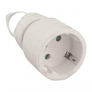 EUROLAMP - FIS SOUKO FEMALE WITH CONTACTOR PROTECTION WHITE T.L 16A 220-240V - 147-10039