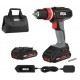 SKIL - 2844 AR SET IMPACTDRIVER BATTERY WITH 2 BATTERIES 2.0 Ah 20V Max , FAST CHARGER AND TRANSPORT BAG - F0152844AR