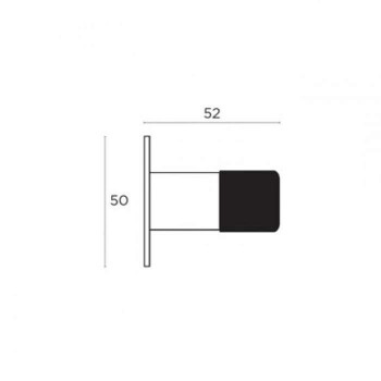 STOPER TOICHO-DAP. L50 INOX MAT 061-ST50-DS STOPER TOICHO-DAP. L50 INOX MAT 061-ST50-DS