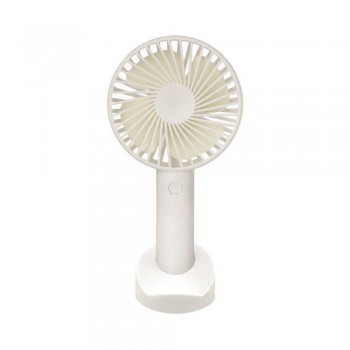Eurolamp - HAND RECHARGEABLE FAN WITH USB WITH MOBILE BASE Φ10mm WHITE - 300-20524