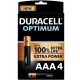 DURACELL - OPTIMUM AAA 4 LONG-LASTING BATTERIES - D7971G