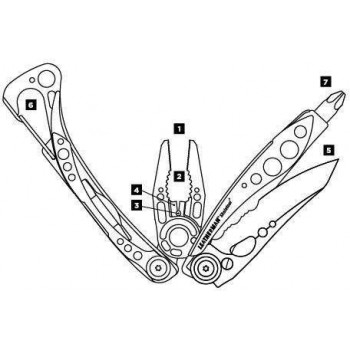 LEATHERMAN SKELETOOL CX Πολυεργαλείο από ανοξείδωτο ατσάλι υψηλής αντοχής. LTG830958 LEATHERMAN SKELETOOL CX Πολυεργαλείο από ανοξείδωτο ατσάλι υψηλής αντοχής. LTG830958