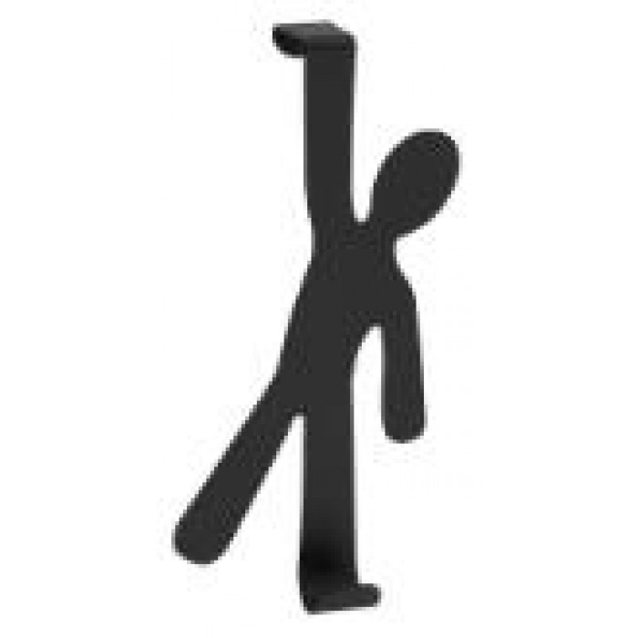WENKO - METAL HOOK FOR DOOR BOY BLACK - 446815121 WENKO - METAL HOOK FOR DOOR BOY BLACK - 446815121