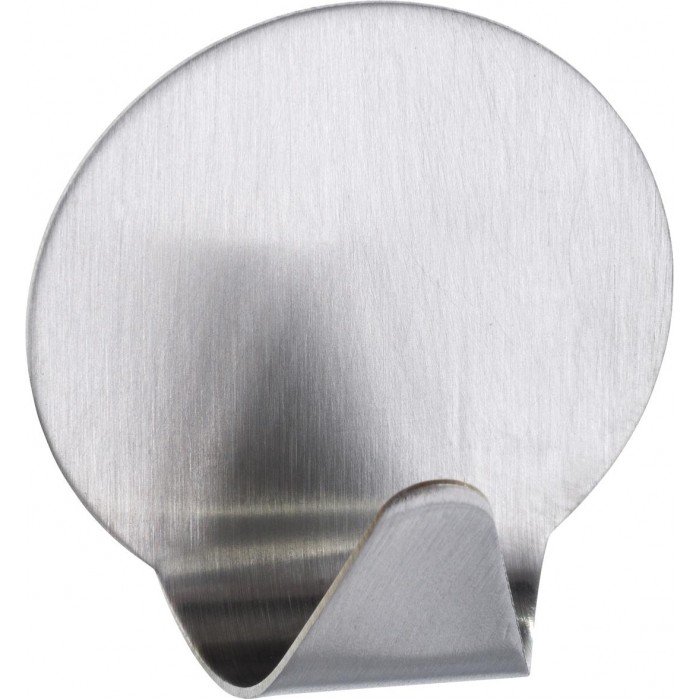 WENKO - HOOK MEDIUM ROUND INOCH WITH SELF-ADHESIVE SET OF 2 PCS - 437901121 WENKO - HOOK MEDIUM ROUND INOCH WITH SELF-ADHESIVE SET OF 2 PCS - 437901121