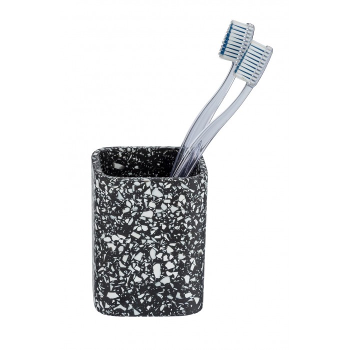 WENKO - TERRAZZO PLASTIC CUP BATH BLACK - 247851121 WENKO - TERRAZZO PLASTIC CUP BATH BLACK - 247851121