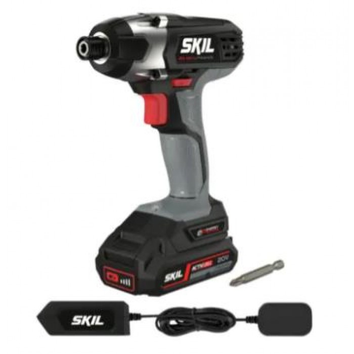 SKIL - PACK AS 1 SET OF IMPACT SCREWDRIVER 18V & PULSE SCREWDRIVER & 3 BATTERIES (2x2,0Ah / 1x1,5Ah) & 3 CHARGERS & CARRIER BAGS