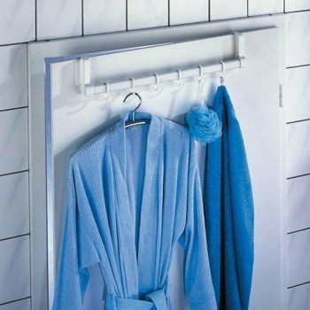 Wenko - Door Hanger Plastic White 6 Seats 57x11x4cm - 111771121 Wenko - Door Hanger Plastic White 6 Seats 57x11x4cm - 111771121