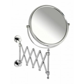 Wenko - Exclusive Magnifier Silver Inox Round Mirror 17cm - 151651121