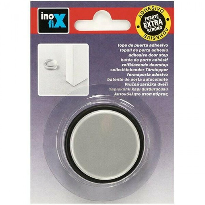Inofix - Door Stop Sticker Plastic Silver - 2098-C