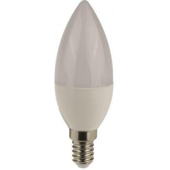 Eurolamp - Λάμπα LED για Ντουί E14 και Σχήμα C37 Ψυχρό Λευκό 690lm - 180-77210