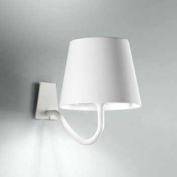 Zafferano - Led Poldina IP54 Wall Lamp-Sconce Rechargeable White - LD0288B3