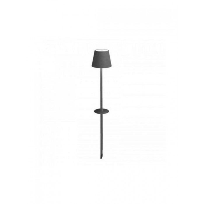 Zafferano - Led Poldina Picchetto IP54 Garden Lamp Rechargeable Grey - LD0282N3