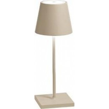 Zafferano - LED Poldina Mini Sand Table Lamp Rechargeable Beige IP54 - LD0320S3