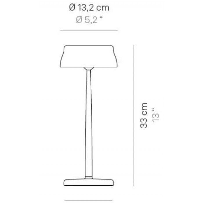 Zafferano - Sister Light Πορτατίφ με Χάλκινο Καπέλο και Βάση IP65 - LD0300R3 Zafferano - Sister Light Πορτατίφ με Χάλκινο Καπέλο και Βάση IP65 - LD0300R3