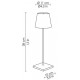 Zafferano - LED Poldina Pro Leaf Table Lamp Rechargeable Bronze IP54 - LD0340RFR