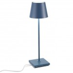 Zafferano - LED Poldina Mini Sand Table Lamp Rechargeable Blue IP54 - LD0340A3