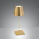 Zafferano - LED Poldina Mini Leaf Table Lamp Rechargeable Gold IP54 - LD0320BFO