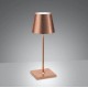 Zafferano - LED Poldina Mini Leaf Table Lamp Rechargeable Bronze IP54 - LD0320RFR