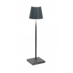 Zafferano - LED Poldina Pro Micro Table Lamp Rechargeable Grey - LD0490N3 