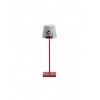 Zafferano - LED Poldina x Peanuts Aviator Table Lamp Rechargeable White / Red IP65 - LD0340FP1