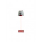 Zafferano - LED Poldina x Peanuts Aviator Table Lamp Rechargeable White / Red IP65 - LD0340FP1