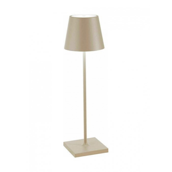 Zafferano - LED Poldina Pro Table Lamp Rechargeable Beige IP54 - LD0340S3