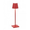 Zafferano - LED Poldina Pro Micro Lamp Rechargeable Table Red - LD0490F3