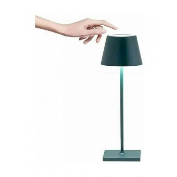 Zafferano - LED Poldina Pro Table Lamp Rechargeable Green Dark IP54 - LD0340M3