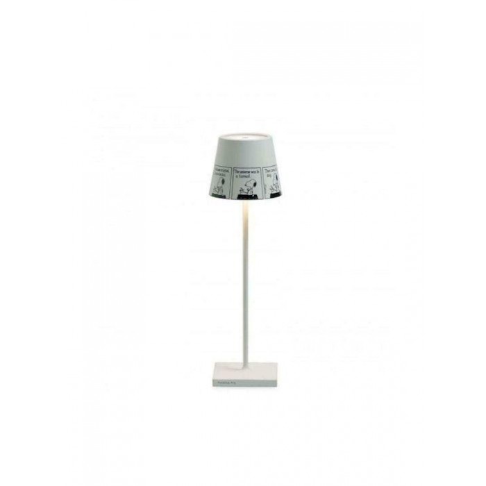 Zafferano - LED Poldina x Peanuts Strip Επιτραπέζιο Φωτιστικό Επαναφορτιζόμενο Λευκό IP65 - LD0340BP4