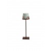 Zafferano - LED Poldina x Peanuts Together Table Lamp Rechargeable White / Brown IP65 - LD0340RP5