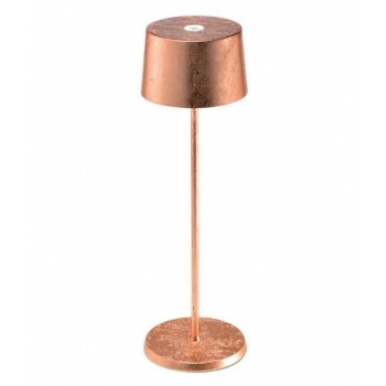 Zafferano - LED Olivia Pro Table Decorative Lighting Rechargeable Copper Leaf IP65 - LD0850RFR