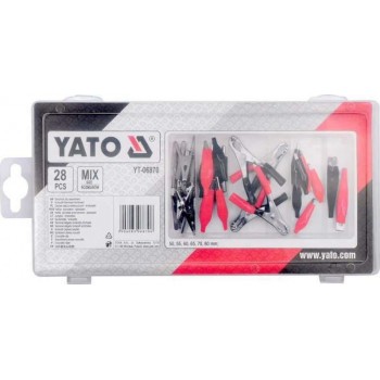 Yato - Set of Terminals electrical clips of 28 pcs - YT-06870