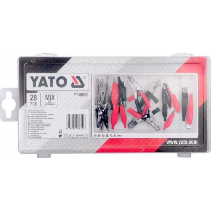 Yato - Σετ Ακροδεκτών ηλεκτρικών κλιπ 28 τμχ - YT-06870