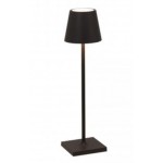 Zafferano - LED Poldina Pro Micro Lamp Rechargeable Table Black - LD0490D3