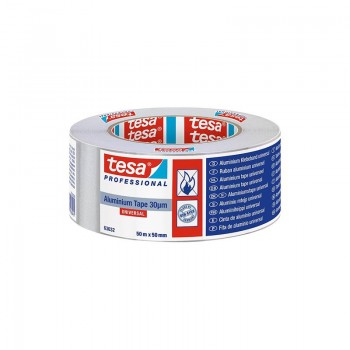 TESA - Self-Adhesive Aluminum Tape Grey 30μm 10x50mm - 63632