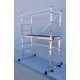 PROFAL - ALUMINUM SCAFFOLDING WITH TRANSOMS AND WHEELS 1.64x0.57x2.00 - TECH200