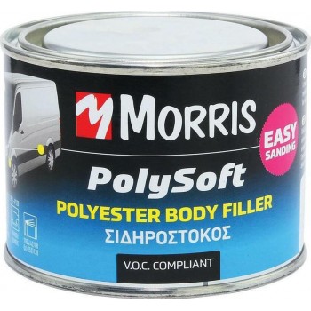 Morris - Polysoft Iron Putty 2 Ingredients Polyester Beige and Catalyst 250gr - 36943