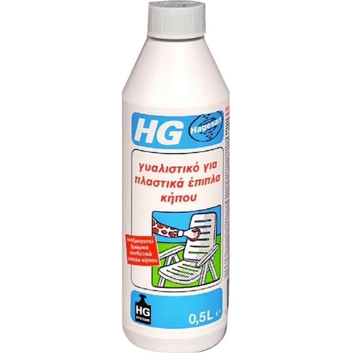 HG - Καθαριστικό / Γυαλιστικό Υγρό για Πλαστικά Έπιπλα Κήπου 500ml - 018986